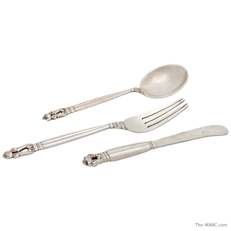 Georg Jensen Sterling Silver Dining Set - Image 2