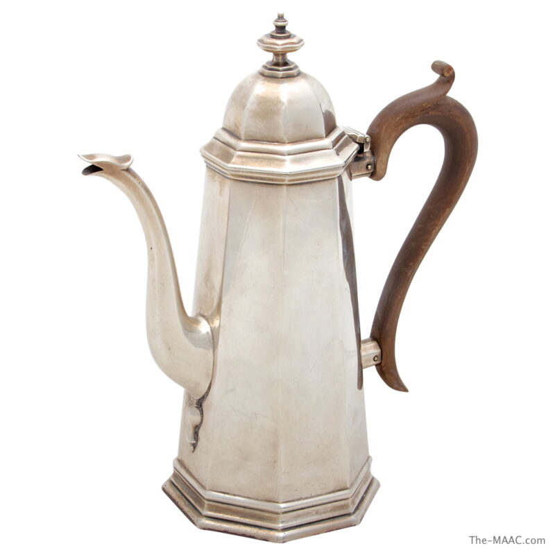 Pair of English Silver Cafe au Lait Pots - Image 2