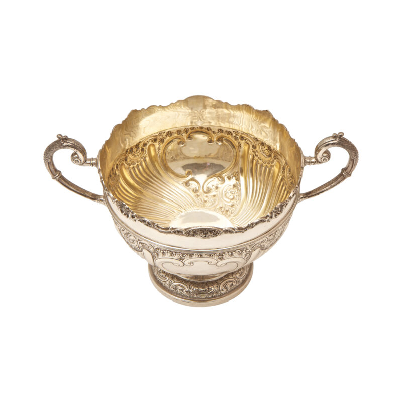 Silver Centerpiece Bowl with Handles - Image 2