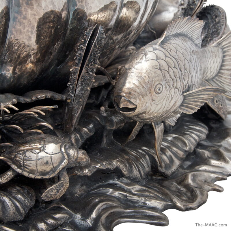 Stunning, Detailed, and Highly Unique Sterling Silver Centerpiece made by Buccellati - Image 3