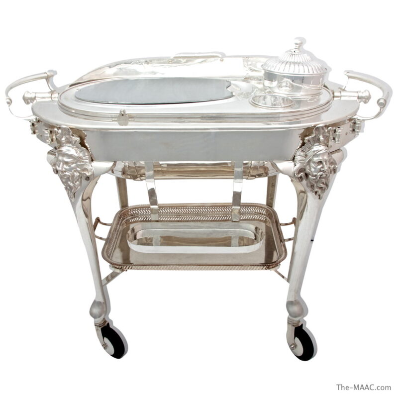 Large Sheffield Silver Plated Carving Trolley - Image 2