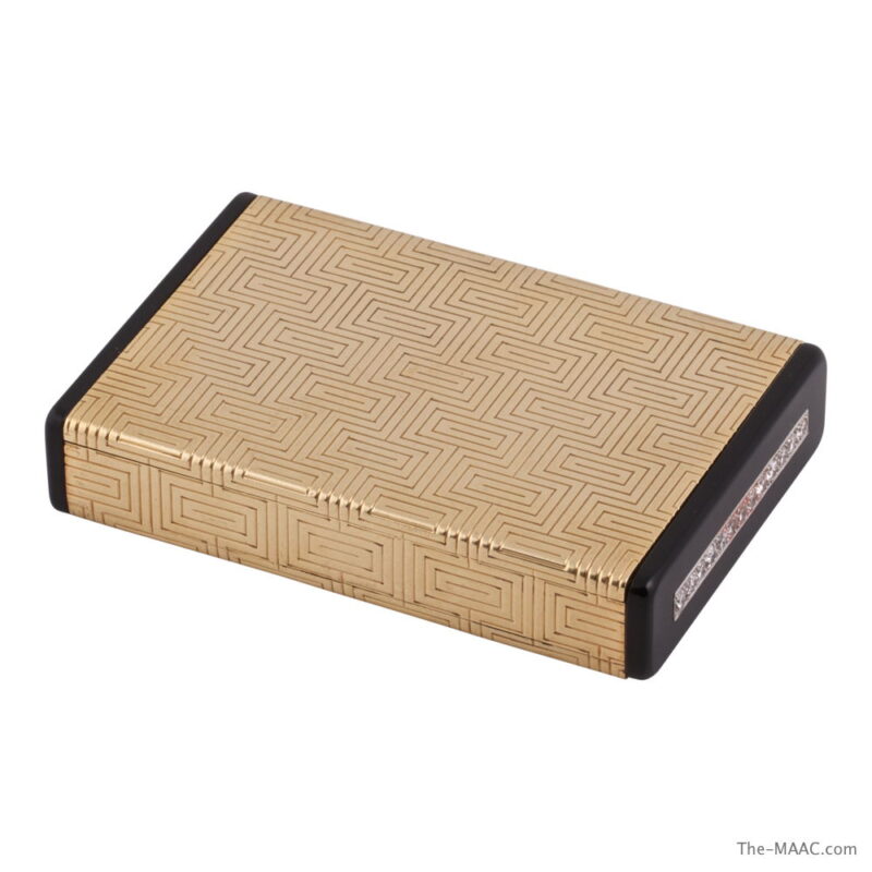 18K Gold and Diamond Art Deco Compact by Gubelin