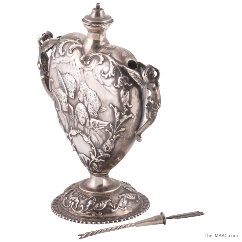Silver "Touch-Tip" Cigar and Pipe Lighter - Image 2