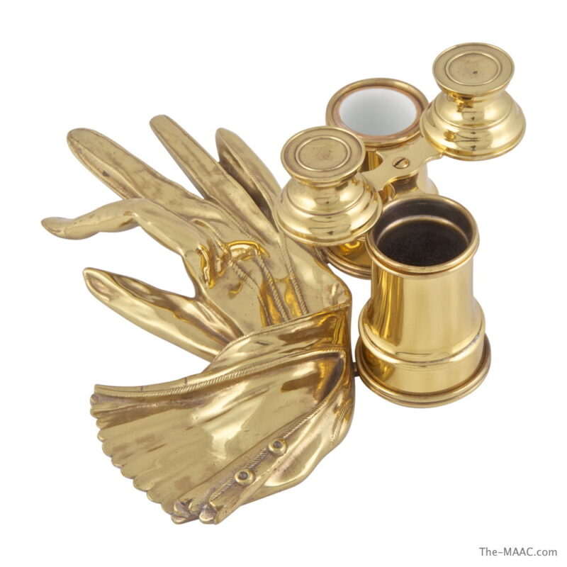 Polished Bronze Inkwell - Image 2