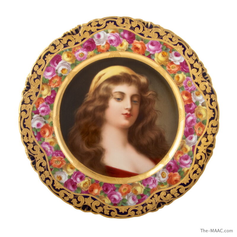 19th Century Hand Painted Plate Signed Wagner