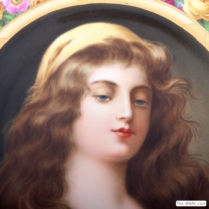 19th Century Hand Painted Plate Signed Wagner - Image 2