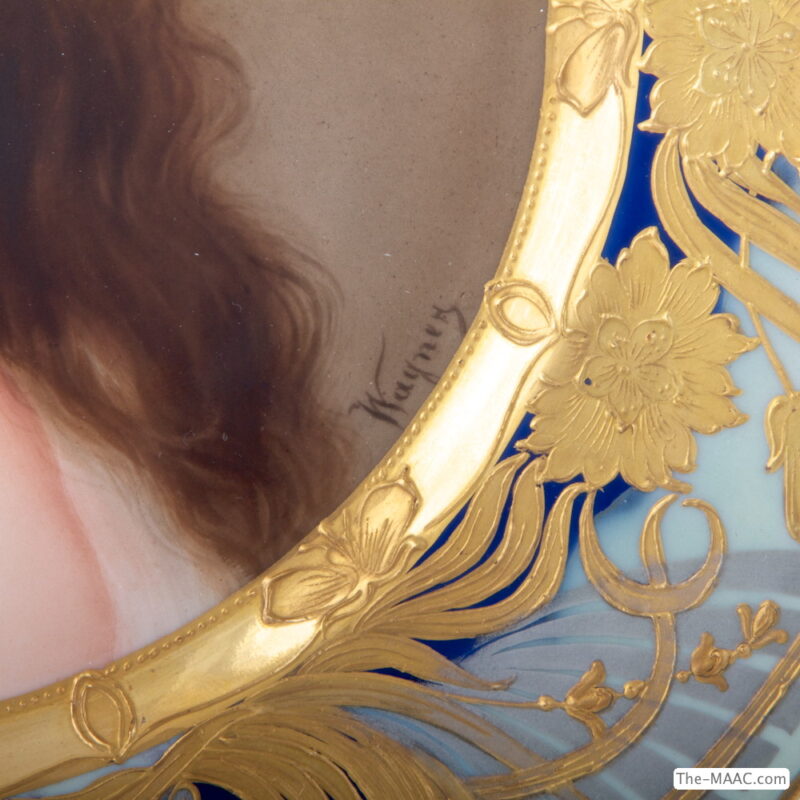 Royal Vienna Hand Painted Plate Signed Wagner - Image 3