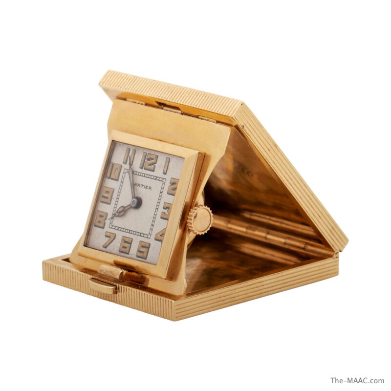 Gold Cartier Traveling Clock - Image 2