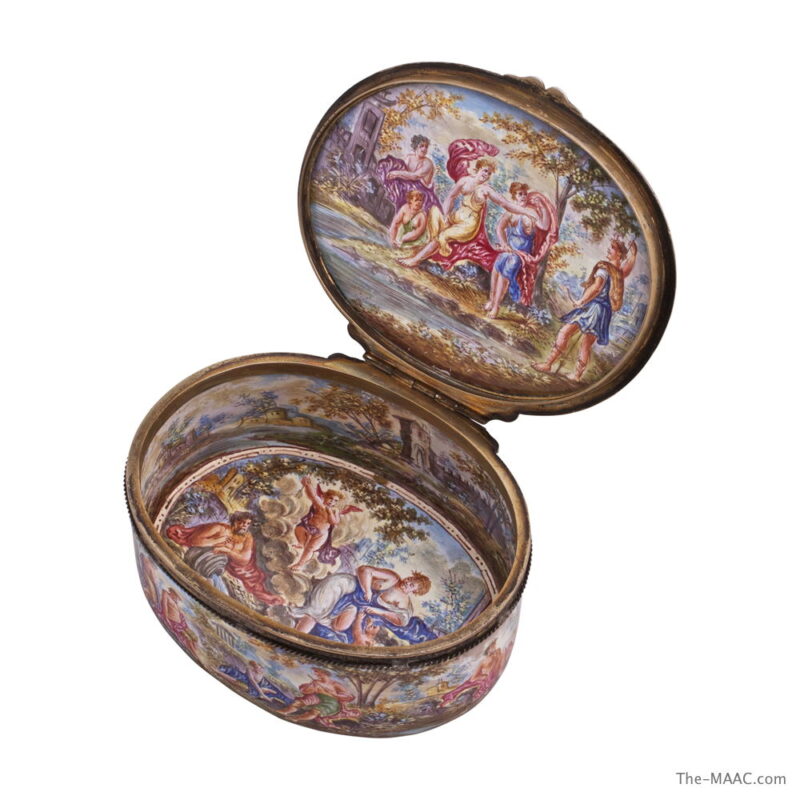 Austrian Silver and Enamel Box - Image 2