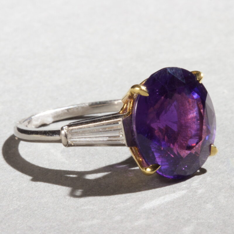 Unheated Color Change Sapphire Ring