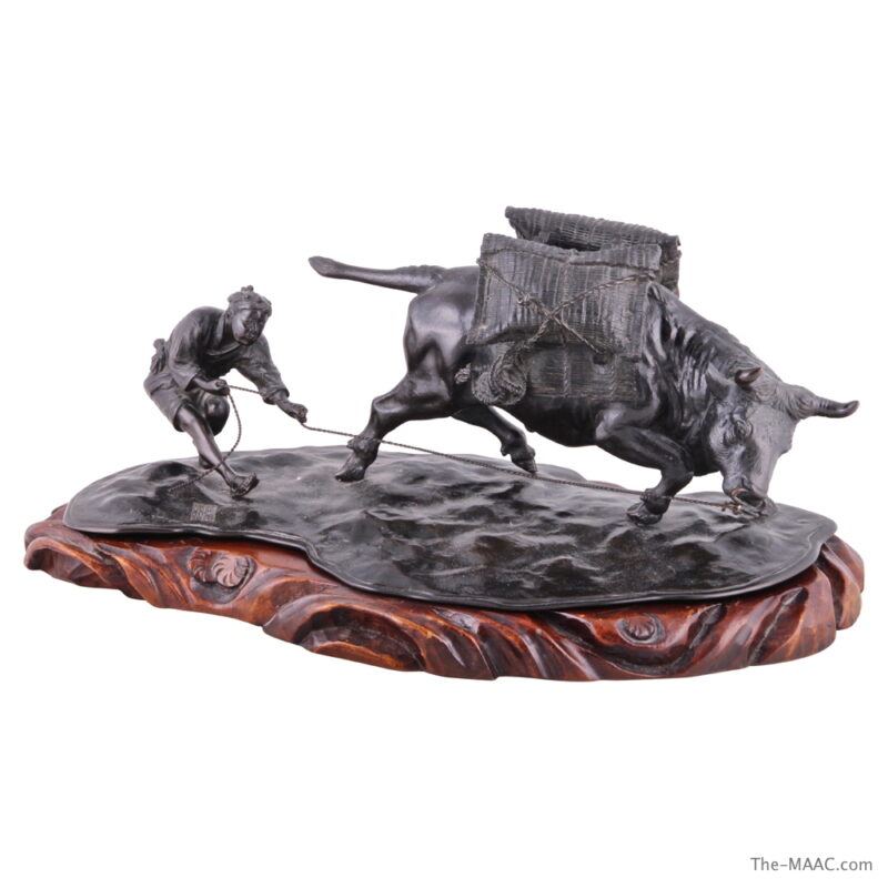 Japanese Bronze Figural Group