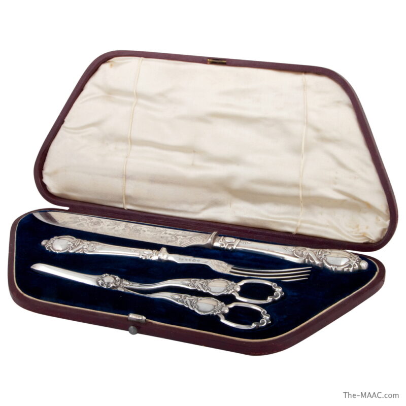 Antique Silver Plated Victorian Dessert Set