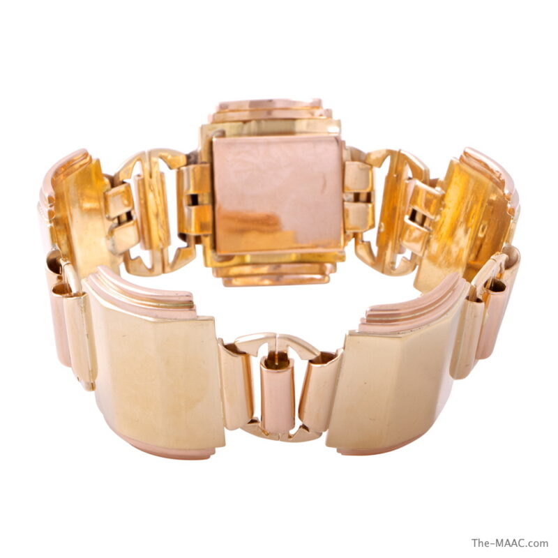 Art Deco Rose Gold Bracelet
