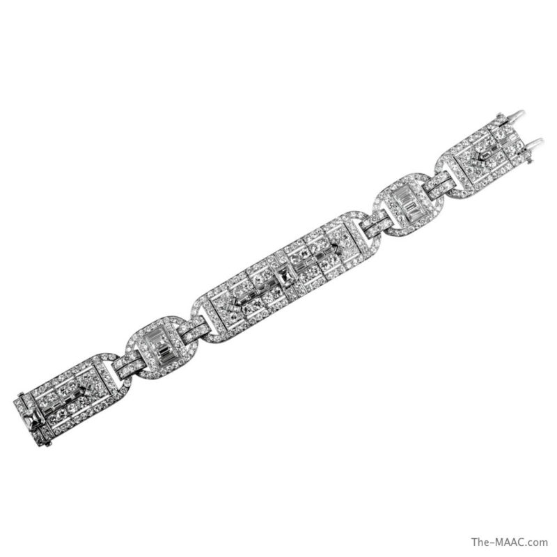 Art Deco Platinum and Diamond Bracelet
