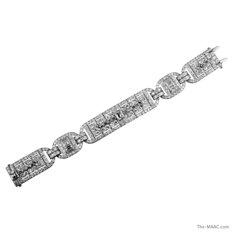 Art Deco Platinum and Diamond Bracelet