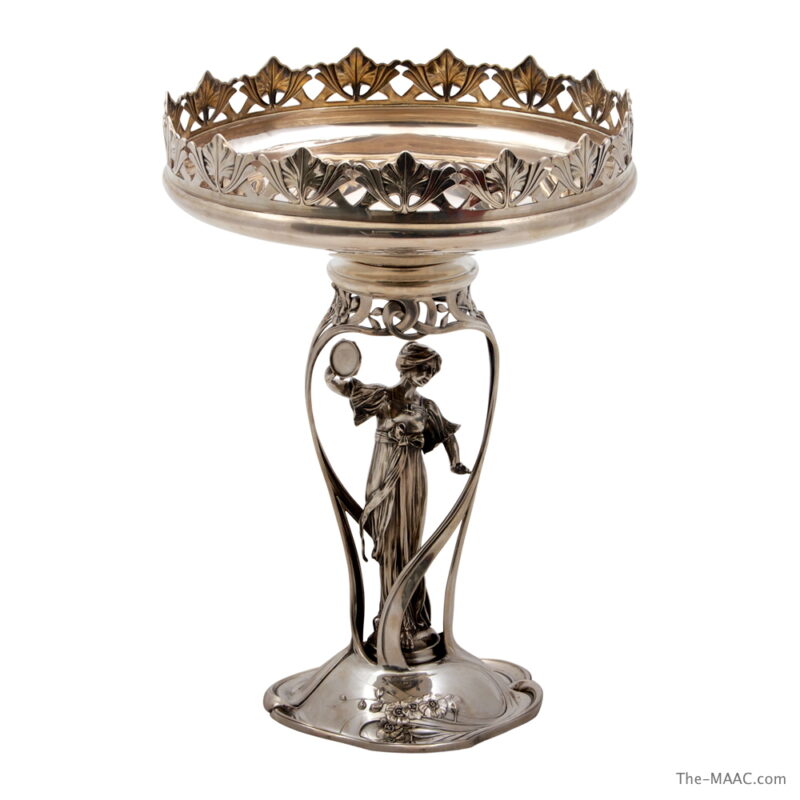 Art Nouveau German Silver Centerpiece