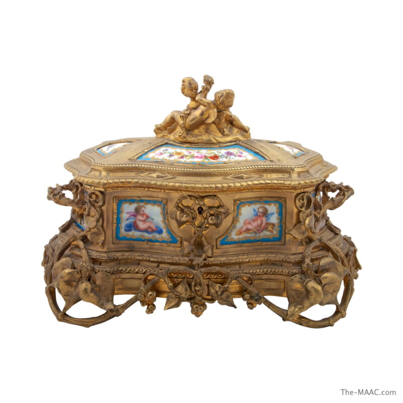 Bronze and Porcelain Sevres Box