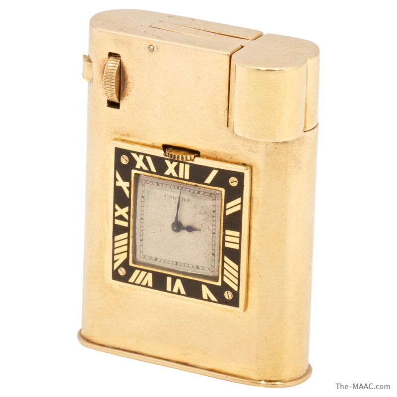 Cartier Art Deco Lighter with Watch