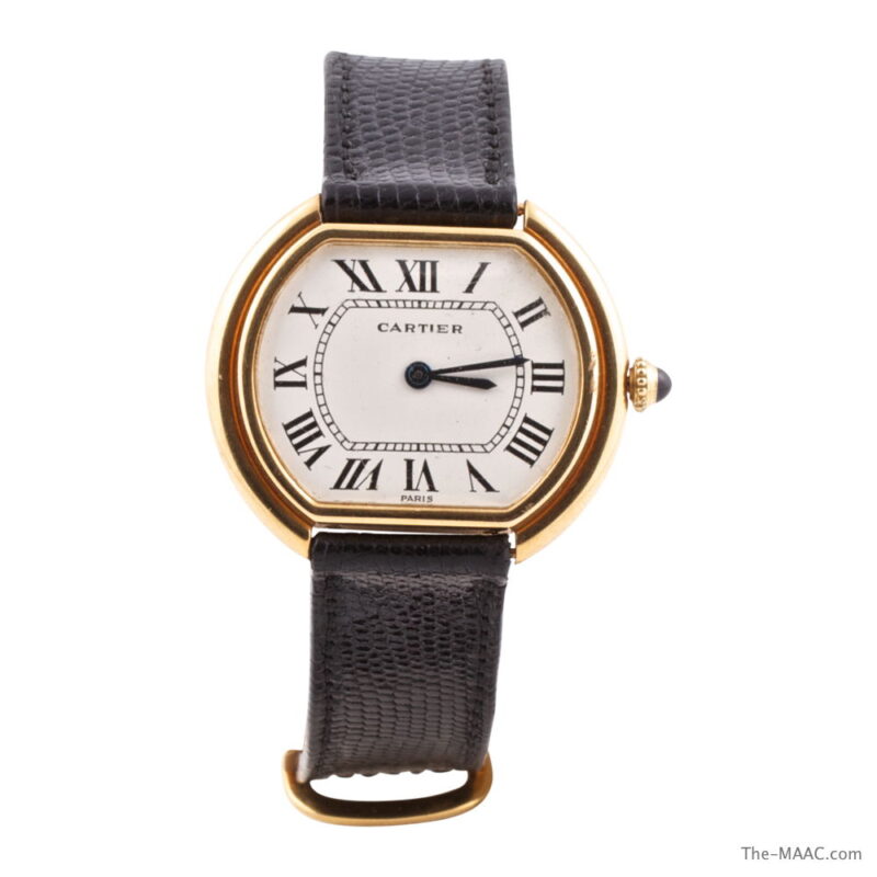 Cartier Ellipse 18k Gold Watch