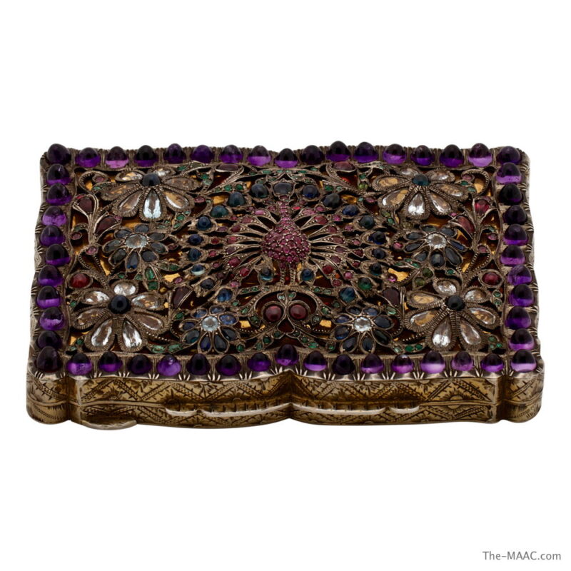 Engraved Silver Evening Bag