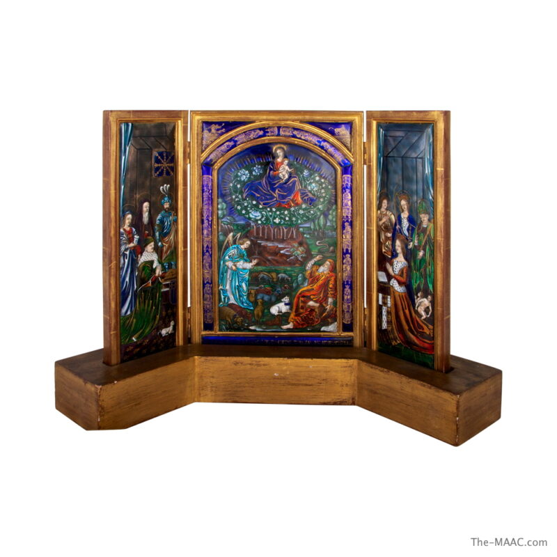 French Enamel Triptych