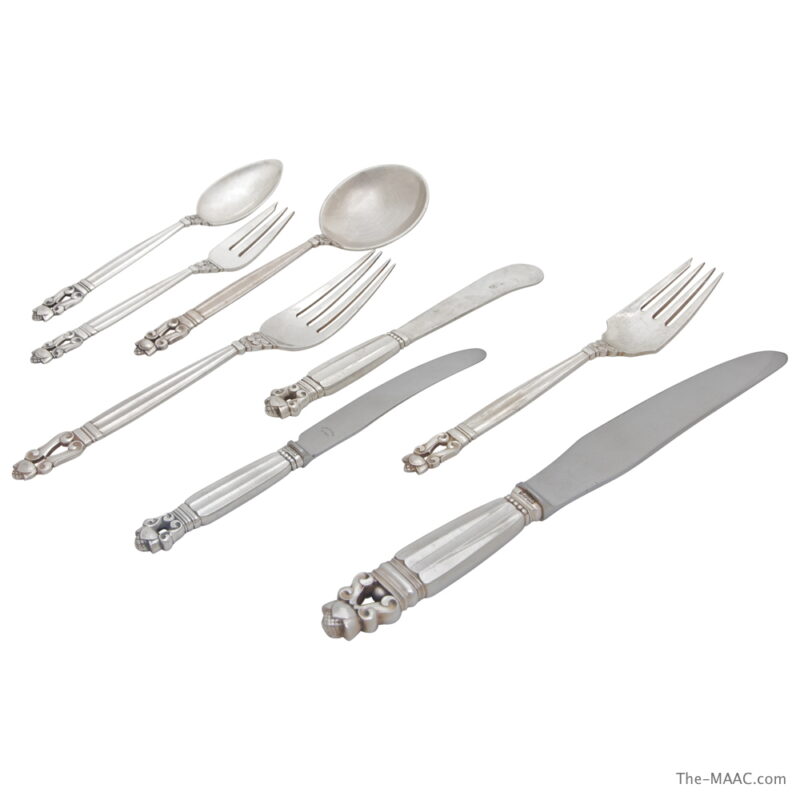 Georg Jensen Sterling Silver Dining Set