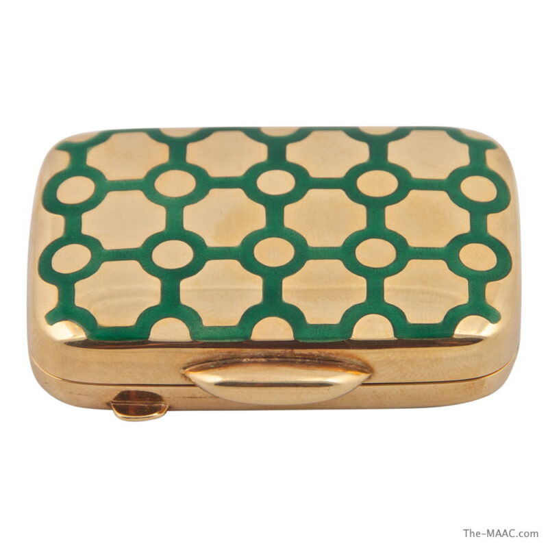 Gold & Enamel Pill Box