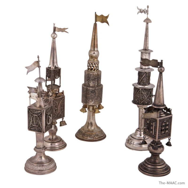 Group of Silver Spice Towers