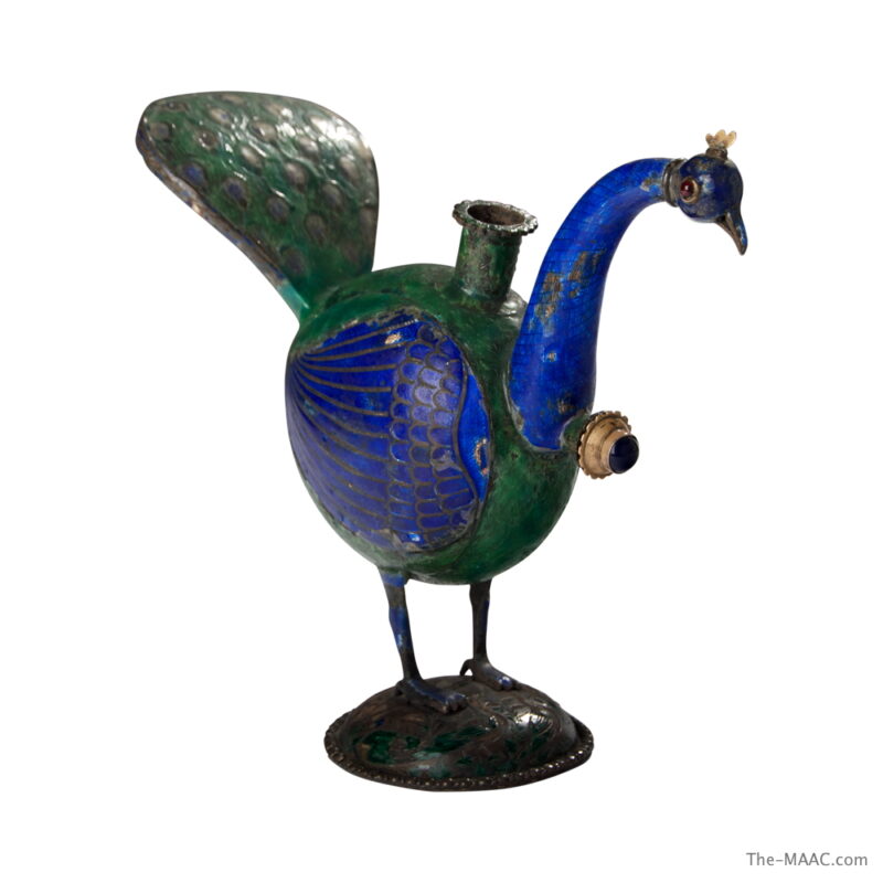 Indian Peacock Hookah Base