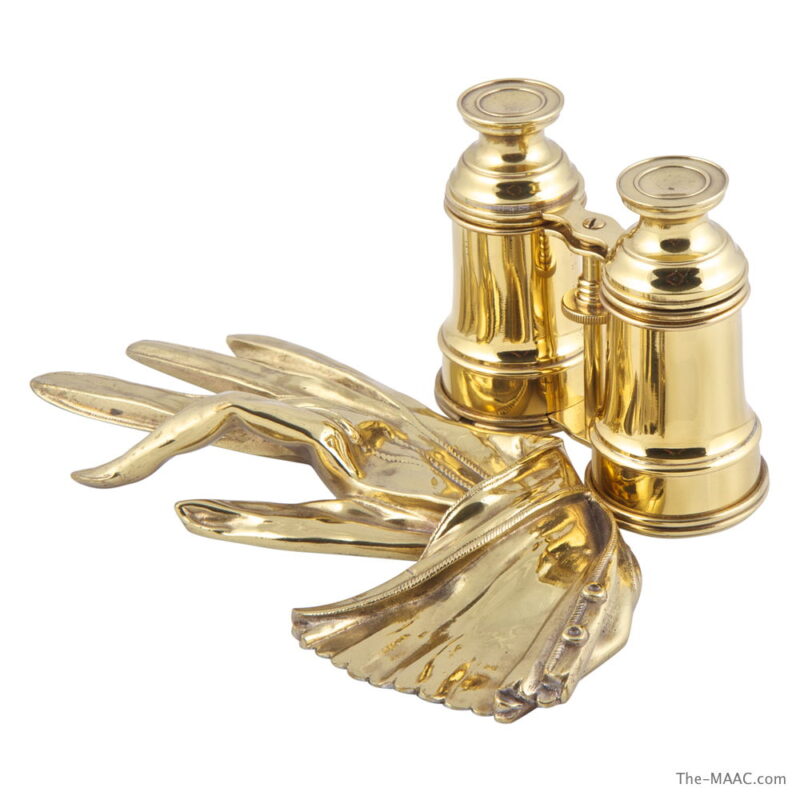Polished Bronze Inkwell