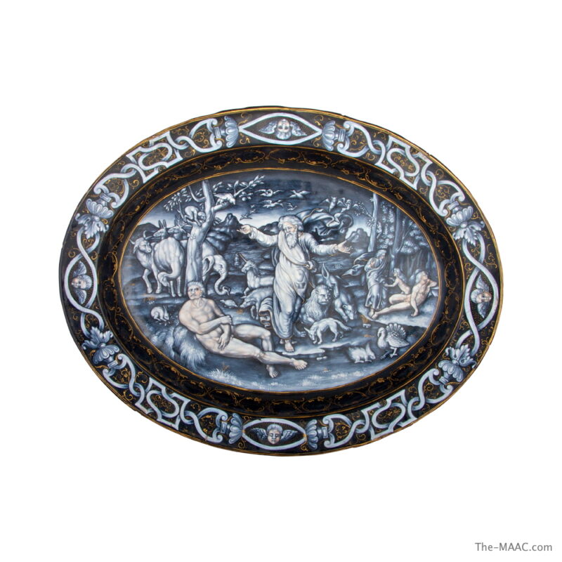 Large Enamel Continental Dish
