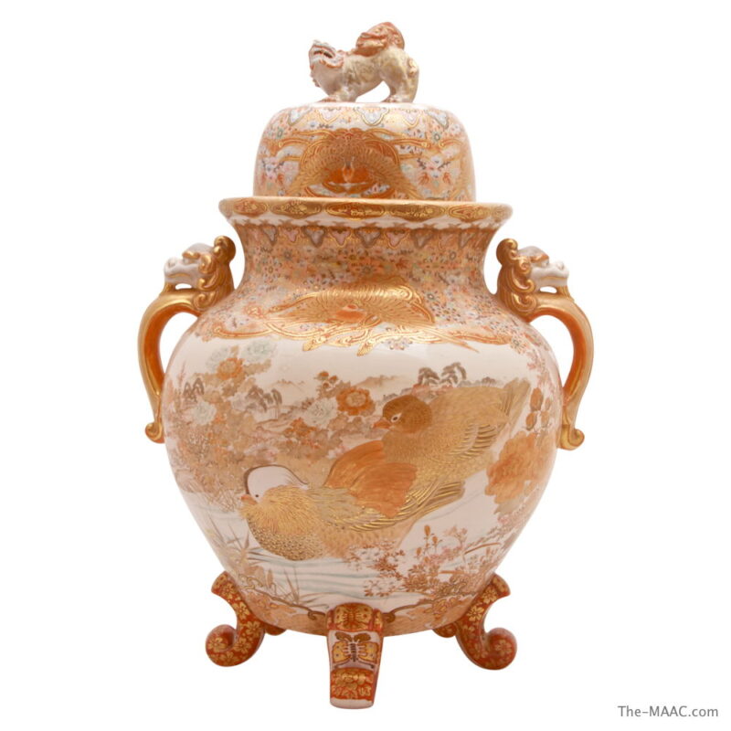 Large Japanese Satsuma Censer