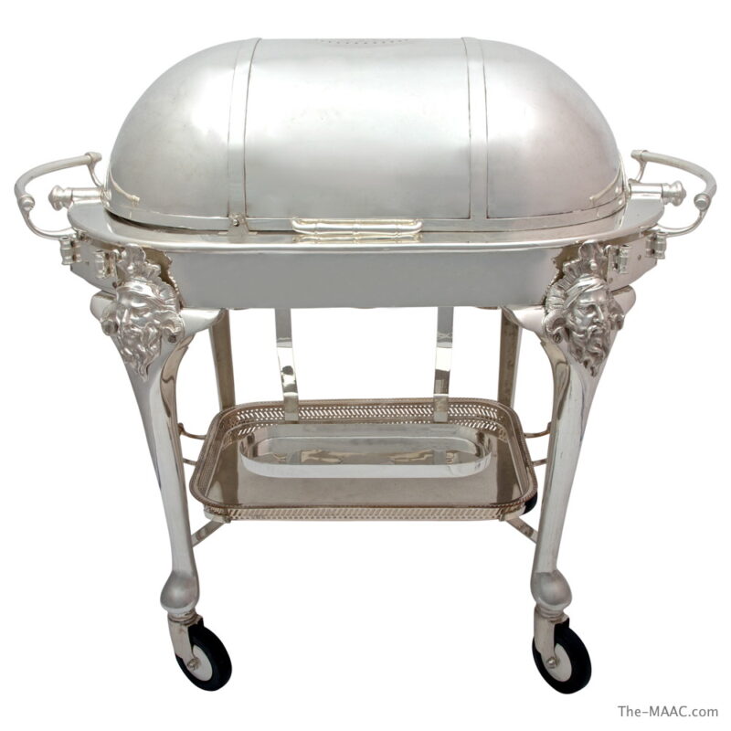 Large Sheffield Silver Plated Carving Trolley