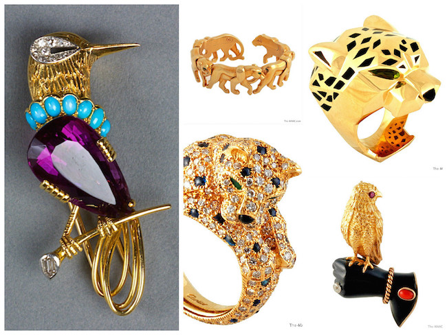 A selection of fantastic Cartier animal jewelry from The Manhattan Art & Antiques Center dealers. 