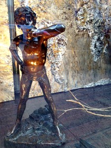 View of "The World is Your Oyster" and Edouard Druout's Le Manger d”Huitres," Second Avenue window display, Manhattan Art & Antiques Center