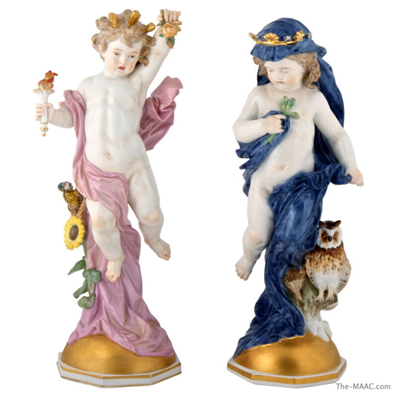 Pair of Meissen Figures