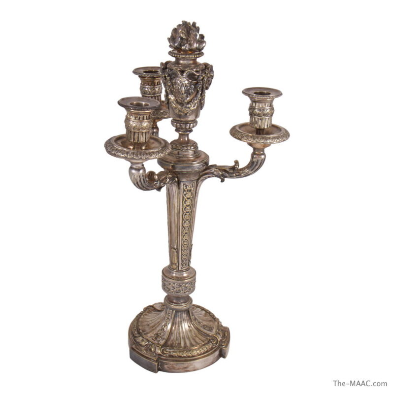 Pair of Silver Plated Candelabras