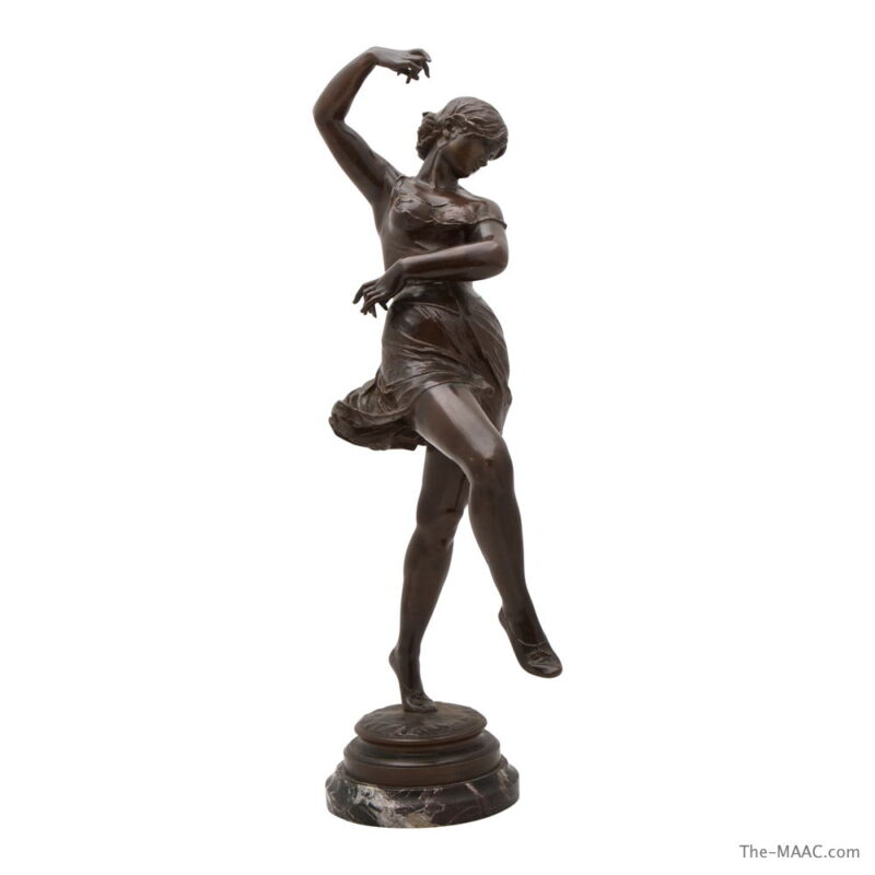 Patinated Bronze Statue of Dancer