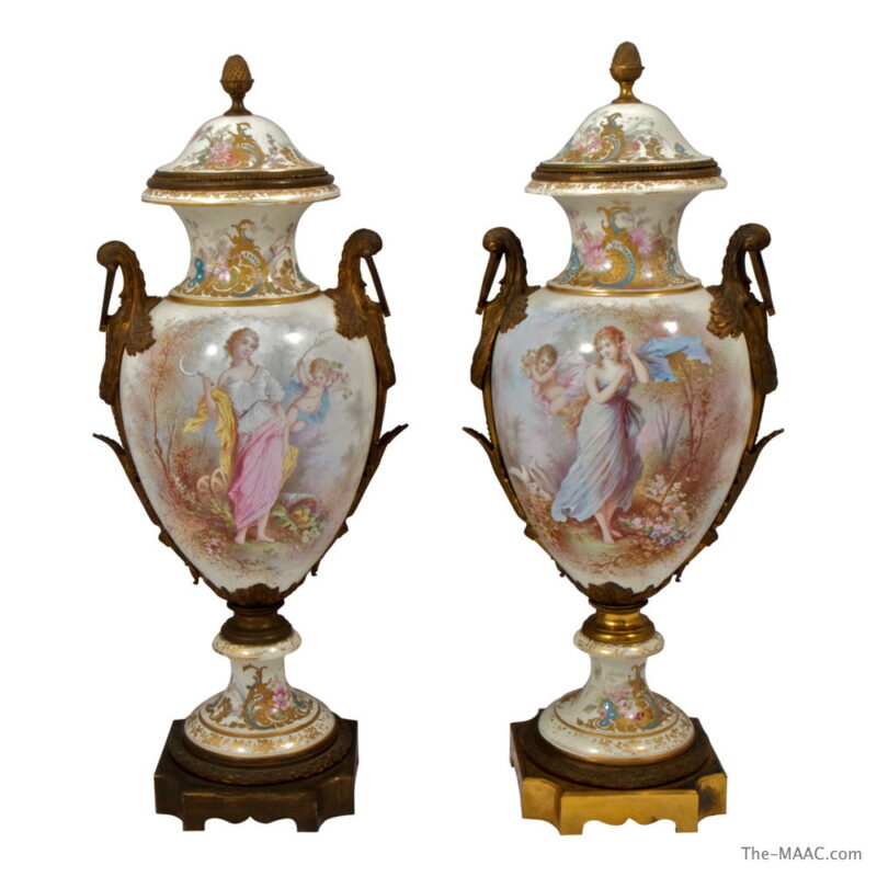 Sevres Style Vases