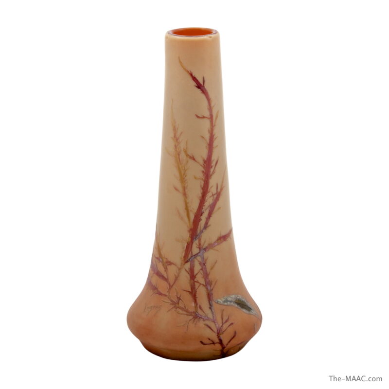 Signed Legras Glass Vase