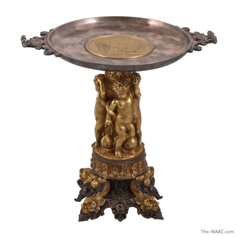 Silvered and Gilt Bronze Centerpiece