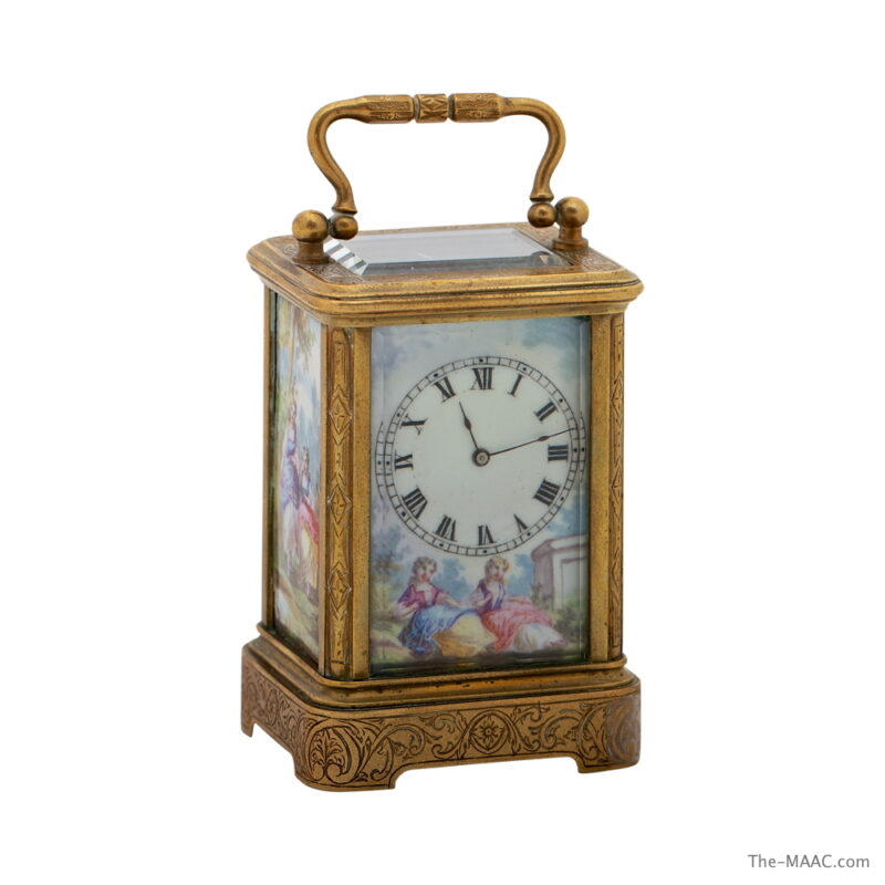 Viennese Enamel Miniature Clock