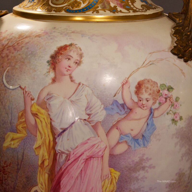 Pair of Sevres Porcelain Vases - Image 3