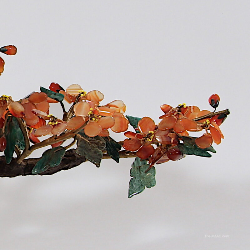 Chinese Planter with Agate Flowers - Image 2