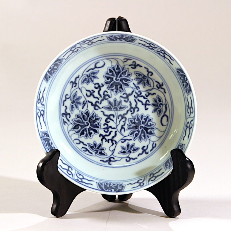 Chinese Blue and White Porcelain Dish