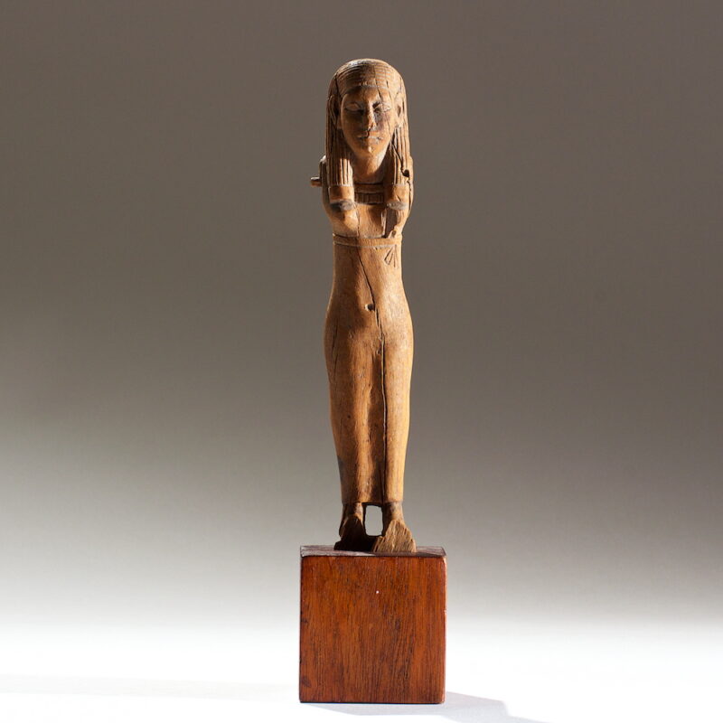 Egyptian Wood Figure of a Woman