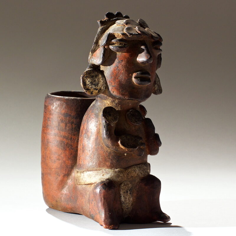 Pre-Columbian Seated Figure - Image 3