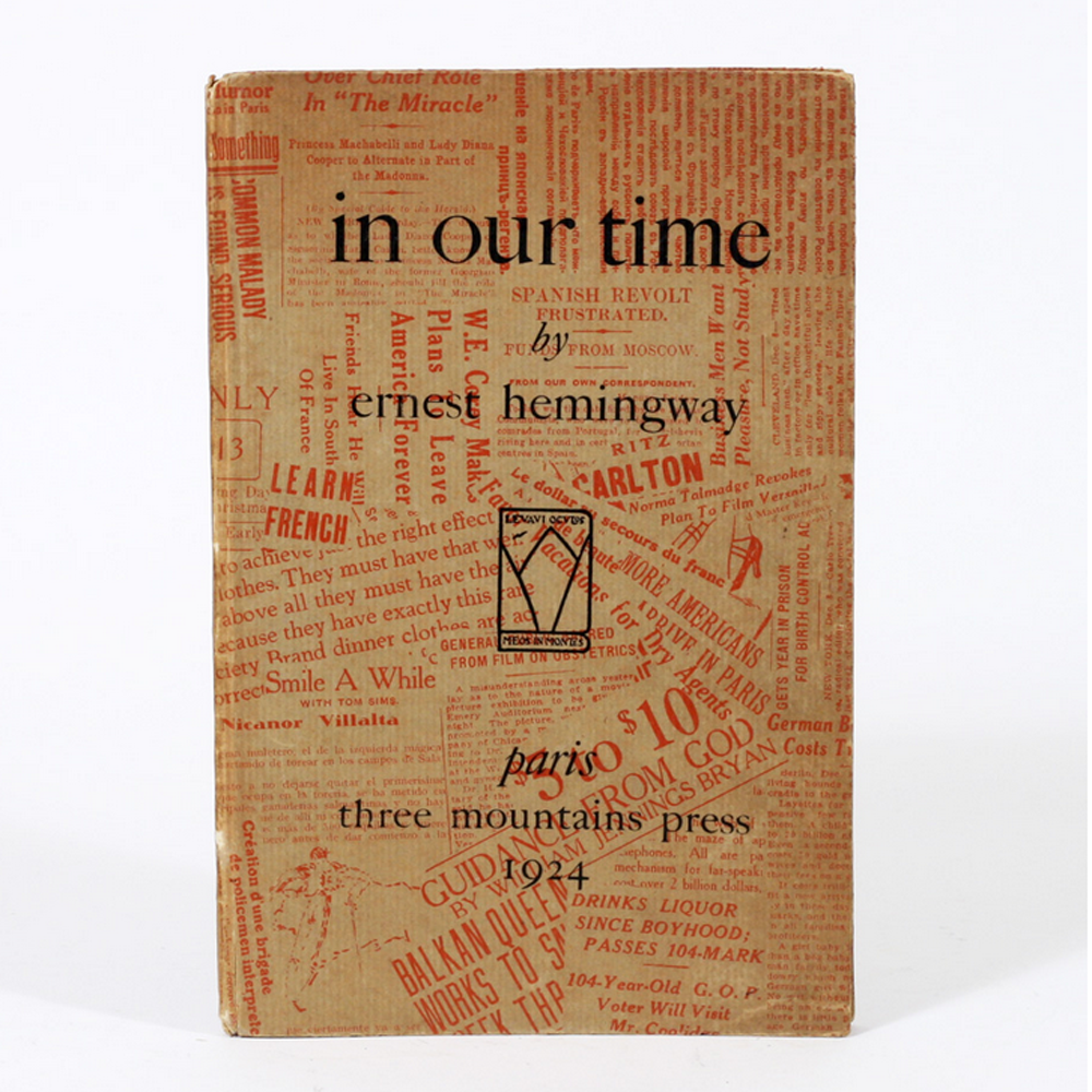 In our time Ernest Hemingway. В наше время Хемингуэй.