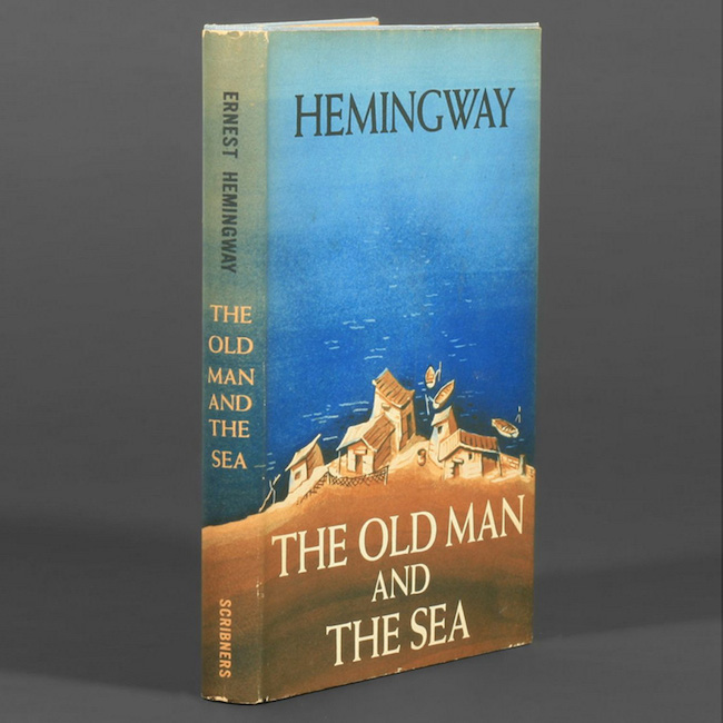 The Old Man and the Sea, Ernest Hemingway. First edition, original cloth, original dust jacket. New York: Charles Scribner’s Sons, 1952.
