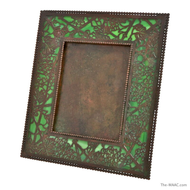 Pair of Tiffany Bronze and Glass Frames